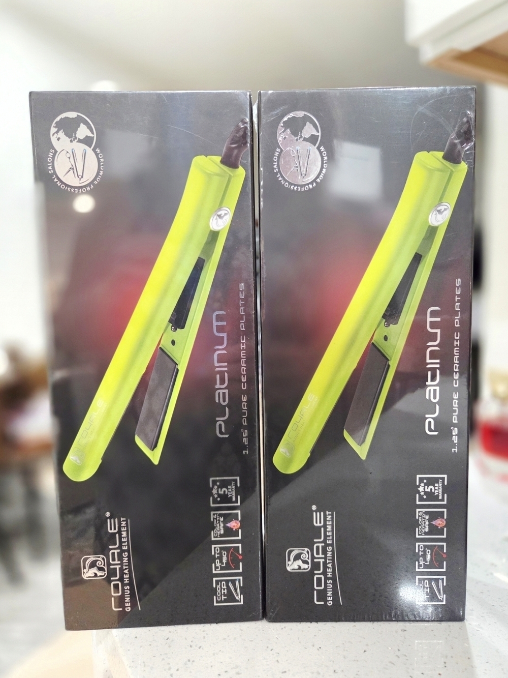 Green Ceramic Flat Iron - Platinum Series X2